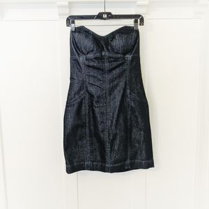 MOVING SALE! KENSIE Strapless Jean Mini Dress